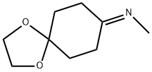 N-(1,4-二氧杂螺[4.5]癸烷-8-亚基)甲胺 结构式