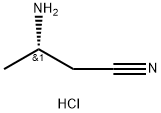 (S)-3-氨基丁腈盐酸盐 结构式