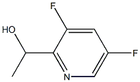 1-(3,5-DIFLUOROPYRIDIN-2-YL)ETHAN-1-OL 结构式