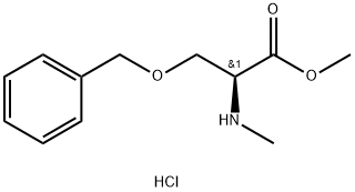 L-丝氨酸,N-甲基-O-(苯基甲基)-甲酯盐酸盐 结构式