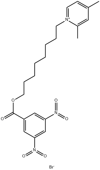 Pyridinium, 1-[8-[(3,5-dinitrobenzoyl)oxy]octyl]-2,4-dimethyl-, bromide 结构式