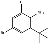 4-溴-2-(叔丁基)-6-氯苯胺 结构式