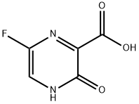 6-fluoro-3-hydroxypyrazine-2-carboxylic acid 结构式