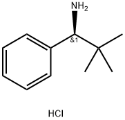 (S)-2,2-二甲基-1-苯丙基-1-氨盐酸盐 结构式