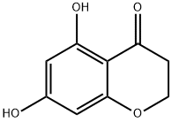 5,7-dihydroxychroman-4-one 结构式