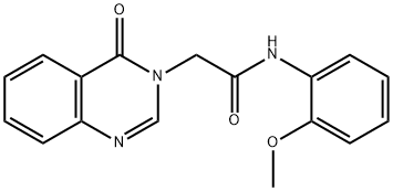 N-(2-methoxyphenyl)-2-(4-oxoquinazolin-3(4H)-yl)acetamide 结构式