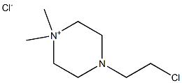 4-(2-Chloroethyl)-1,1-dimethylpiperazin-1-ium chloride 结构式