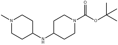 4-((1-甲基哌啶-4-基)氨基)哌啶-1-羧酸叔丁酯 结构式