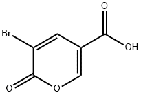 3-溴-2-氧代-2H-吡喃-5-羧酸 结构式