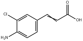 3-(4-氨基-3-氯苯基)-2-丙烯酸 结构式