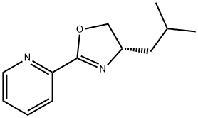 (S)-(-)-4-(2-Methylpropyl)-2-(2-pyridyl)-2-oxazoline 结构式
