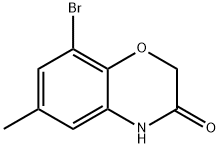 8-溴-6-甲基-2H-苯并[B][1,4]噁嗪-3(4H)-酮 结构式