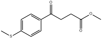 4-(4-(甲硫基)苯基)-4-氧代丁酸甲酯 结构式