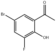 1-(5-溴-3-氟-2-羟基苯基)乙烷-1-酮 结构式
