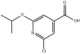 2-氯-6-异丙氧基异烟酸 结构式