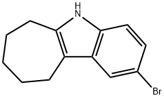 2-溴-5,6,7,8,9,10-六氢环庚[b]吲哚 结构式