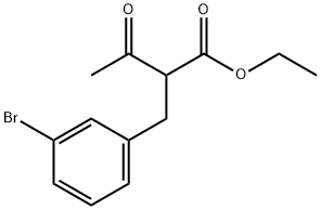 ethyl 2-(3-bromobenzyl)-3-oxobutanoate 结构式