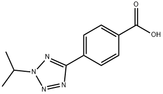 4-(2-isopropyl-2H-tetrazol-5-yl)benzoic acid 结构式