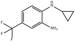 N1-环丙基-4-(三氟甲基)苯-1,2-二胺 结构式
