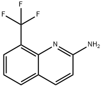8-(三氟甲基)喹啉-2-氨 结构式