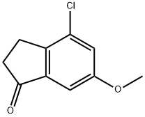 4-氯-6-甲氧基-1-茚酮 结构式