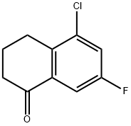 5-氯-7-氟-3,4-二氢萘-1(2H)-酮 结构式