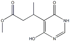 methyl 3-(1,6-dihydro-4-hydroxy-6-oxopyrimidin-5-yl)butanoate 结构式