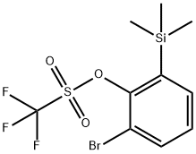 2-溴-6-(三甲基硅烷基)苯基三氟甲磺酸酯 结构式