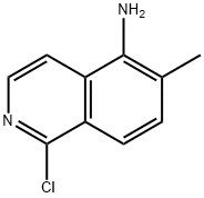 1-氯-6-甲基异喹啉-5-胺 结构式