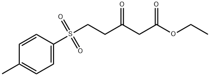 5-[(4-甲苯基)磺酰]-3-氧代戊酸乙酯 结构式
