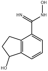N,1-dihydroxy-2,3-dihydro-1H-indene-4-carboximidamide 结构式