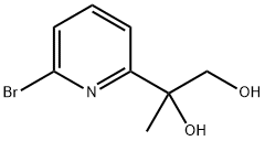 2-(6-溴吡啶-2-基)丙二醇 结构式