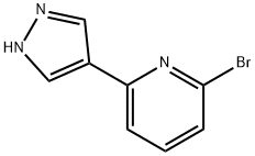 2-bromo-6-(1H-pyrazol-4-yl)pyridine 结构式