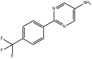 2-(4-(三氟甲基)苯基)嘧啶-5-胺 结构式