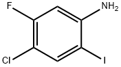 4-chloro-5-fluoro-2-iodoaniline 结构式