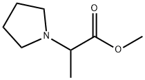 1-Pyrrolidineacetic acid, a-methyl-, methyl ester 结构式
