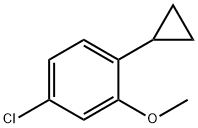 3-氯-6-环丙基苯甲醚 结构式