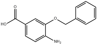 4-氨基-3-(苄氧基)苯甲酸 结构式