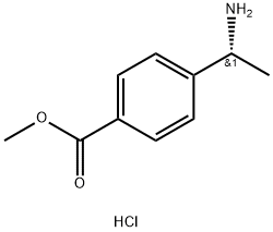 4-[(1R)-1-氨基乙基]-苯甲酸甲酯盐酸盐 结构式