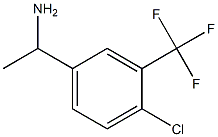 1-(4-氯-3-(三氟甲基)苯基)乙胺 结构式