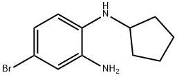 4-bromo-N1-cyclopentylbenzene-1,2-diamine 结构式