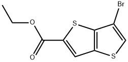 6-溴噻吩并[3,2-B]噻吩-2-甲酸乙酯 结构式