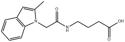 4-{[(2-methyl-1H-indol-1-yl)acetyl]amino}butanoic acid 结构式