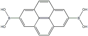 芘-2,7-二硼酸 结构式
