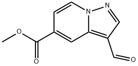 methyl 3-formylpyrazolo[1,5-a]pyridine-5-carboxylate 结构式