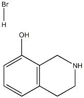 8-羟基-1,2,3,4-四氢异喹啉氢溴酸盐 结构式