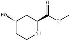 （2S，4S）-4-羟基哌啶-2-羧酸甲酯  结构式