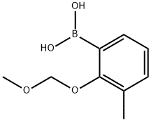 2-甲氧基甲氧基-3-甲基苯硼酸 结构式