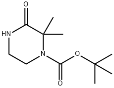 tert-butyl 2,2-dimethyl-3-oxopiperazine-1-carboxylate 结构式