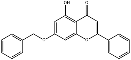 7-(苄氧基)-5-羟基-2-苯基-4H-色烯-4-酮 结构式